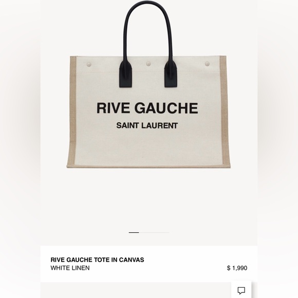 Saint Laurent Rive Gauche Tote - Picture 6 of 7